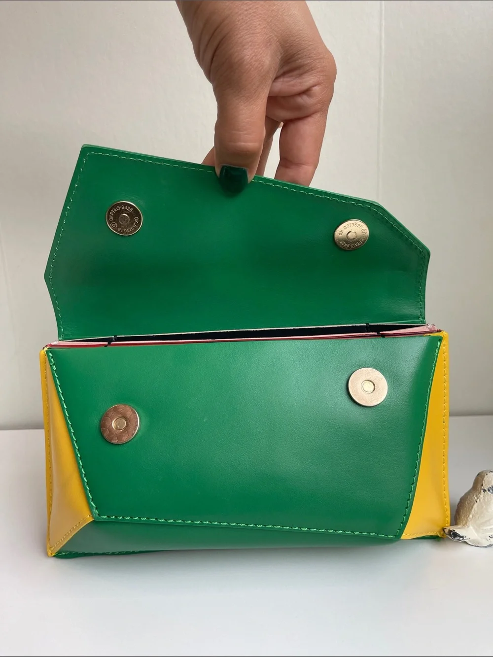 ISADORA Italian Genuine Leather 3D Clutch Crossbody
